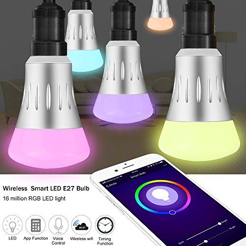 bricoplus - wireless smart led e27 bulb bricoplus - wireless smart led e27 bulb rgb led light